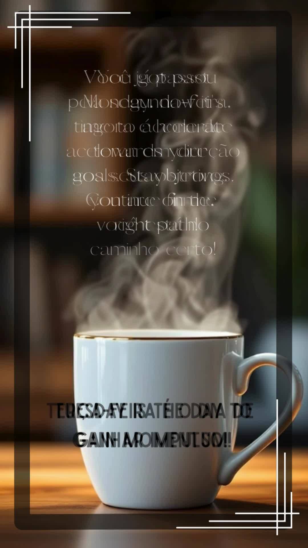 Terça-feira é o dia de ganhar impulso! Você já passou pela segunda-feira, agora é hora de acelerar em direção aos seus objetivos. Continue firme, ...