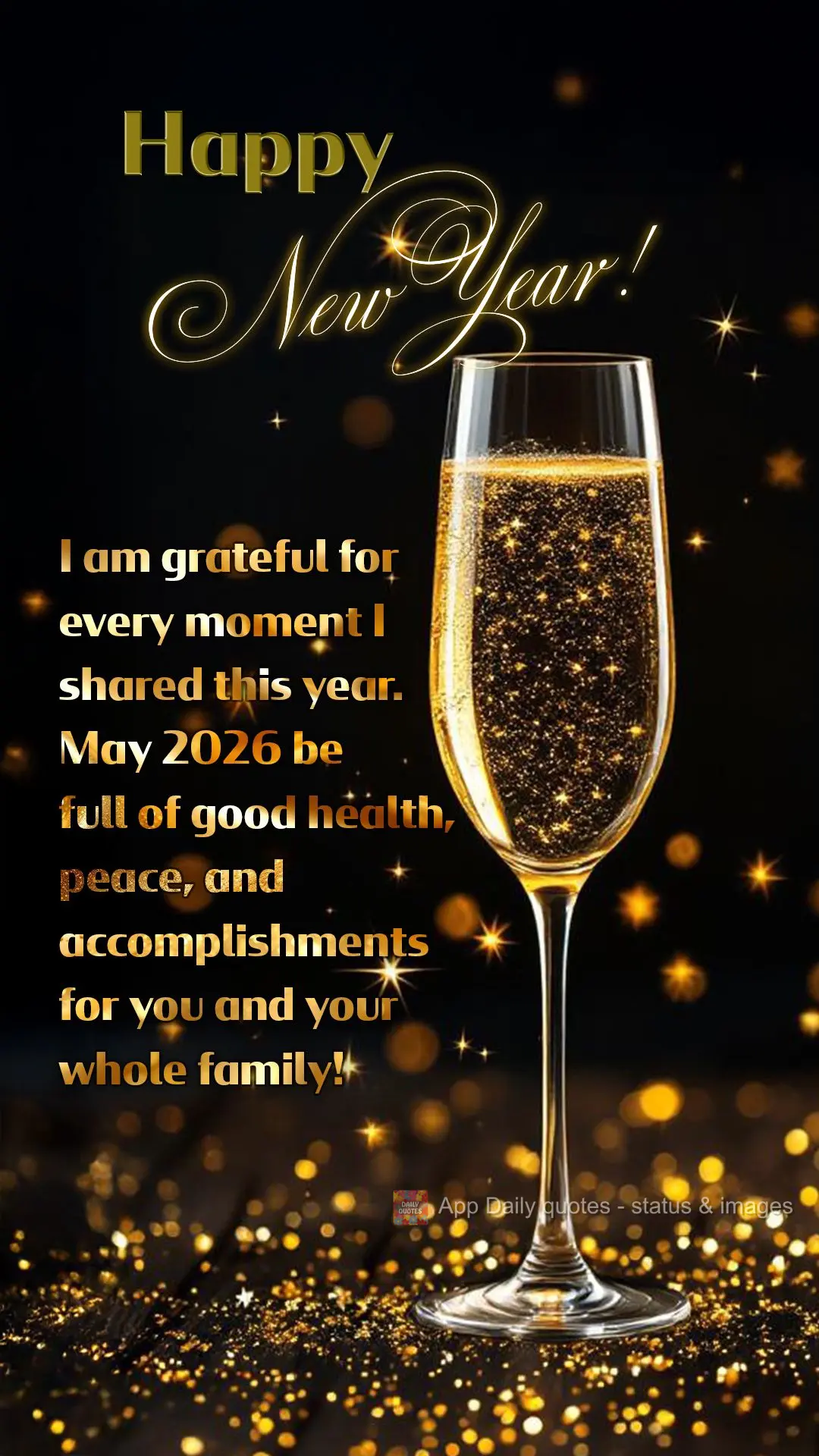 I am grateful for every moment I shared this year. May 2026 be full of good health, peace, and accomplishments for you and your whole family! Happy New Y...