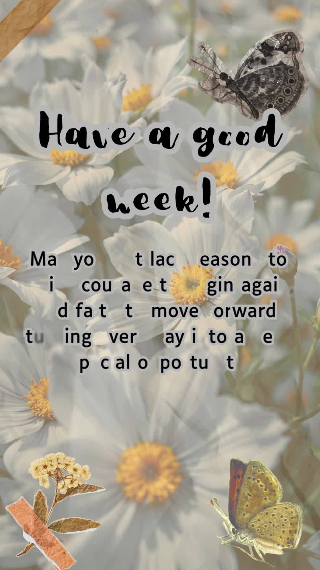Feliz semana!
Que não faltem motivos para sorrir, coragem para recomeçar e fé para seguir em frente, transformando cada dia em uma nova oportunidade ...