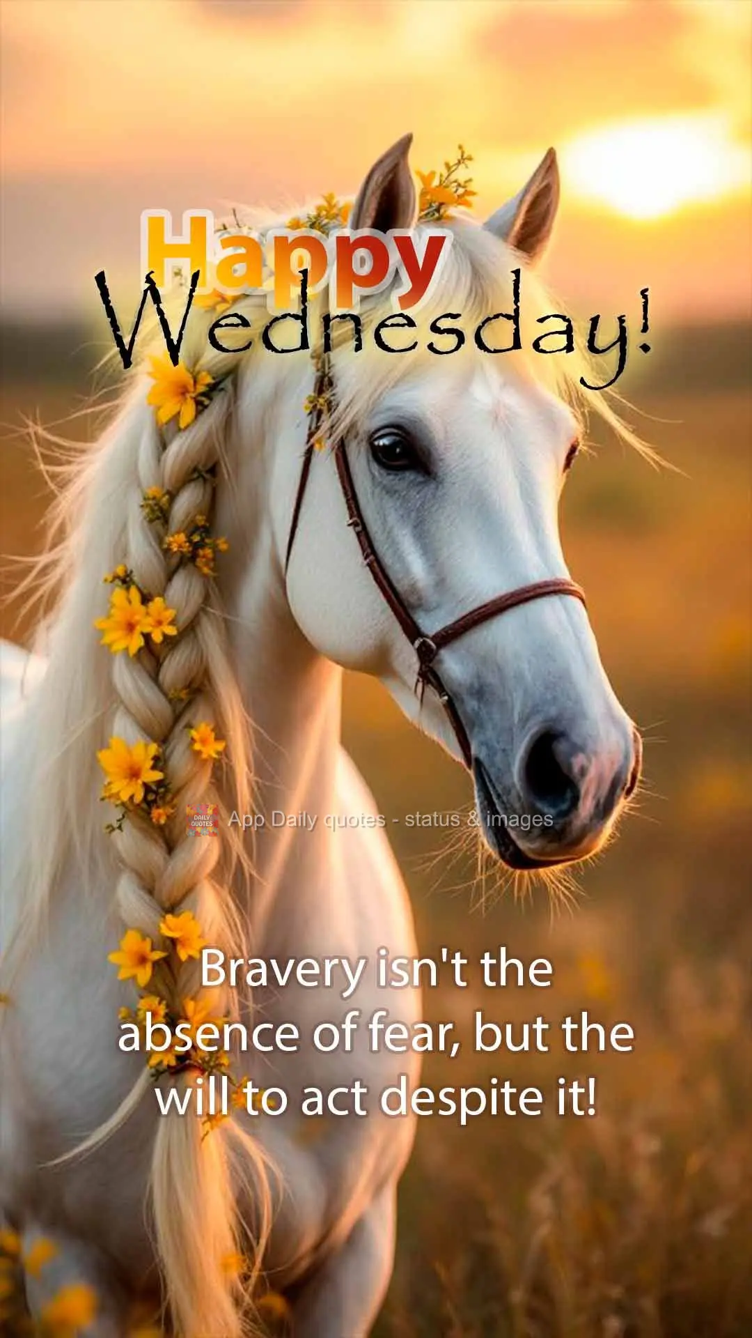 Bravery isn't the absence of fear, but the will to act despite it! Happy Wednesday!