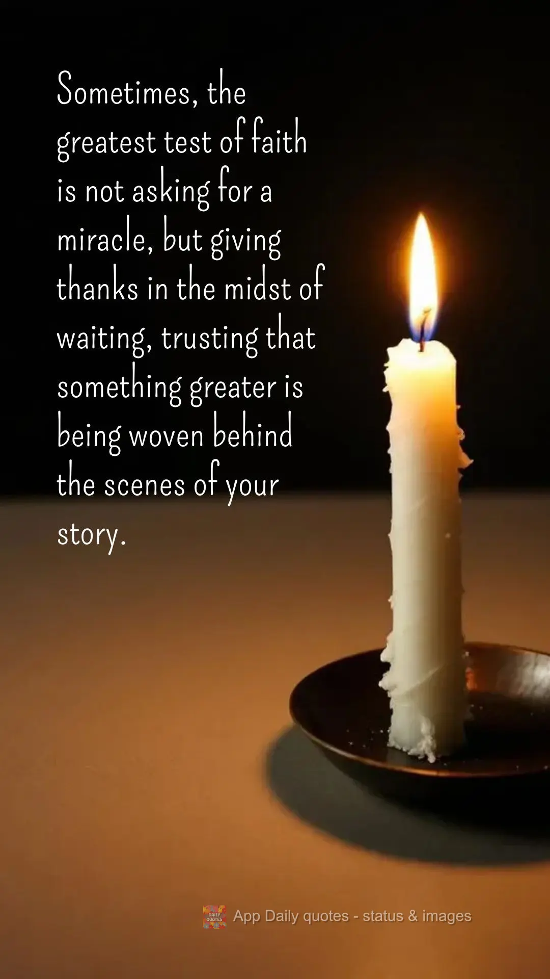 Sometimes, the greatest test of faith is not asking for a miracle, but giving thanks in the midst of waiting, trusting that something greater is being wo...