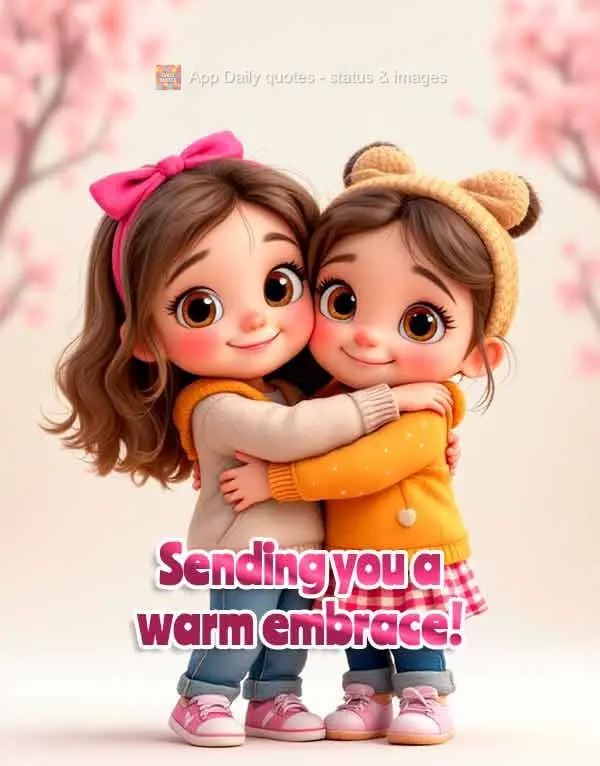 Sending you a warm embrace!