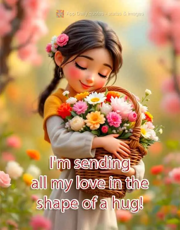 I'm sending all my love in the shape of a hug!