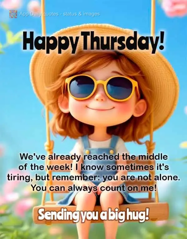 We've already reached the middle of the week! I know sometimes it's tiring, but remember: you are not alone. You can always count on me!
Sending you a b...