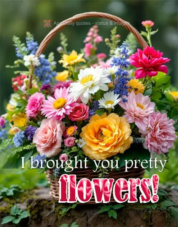 Trouxe lindas Flores!