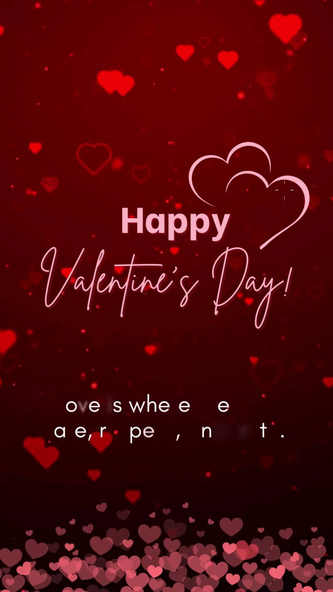 O amor acontece onde há cuidado, respeito e verdade.  Feliz Dia de São Valentim!