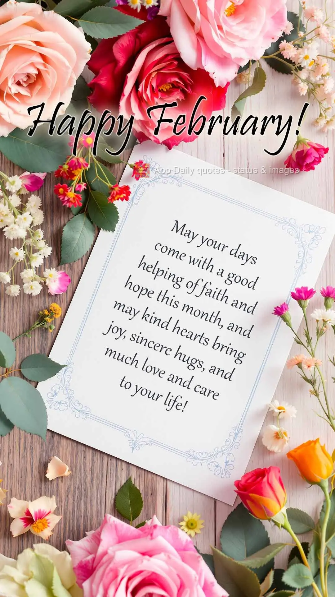 Que neste mês os dias venham com uma boa dose de fé e esperança, que haja corações gentis para trazer alegria para nossa vida, e abraços sinceros c...