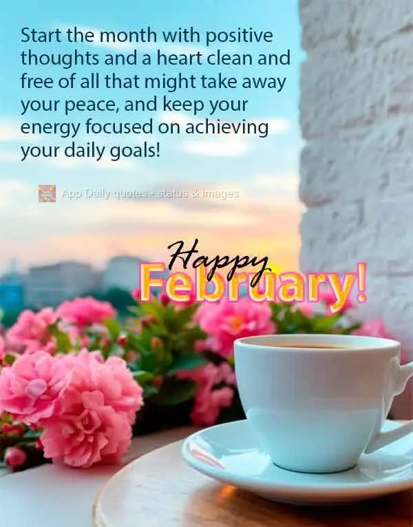 Comece o mês com pensamentos positivos e coração limpo, livre de tudo aquilo que tira a sua paz, e mantenha as energias focadas em realizar o suas met...