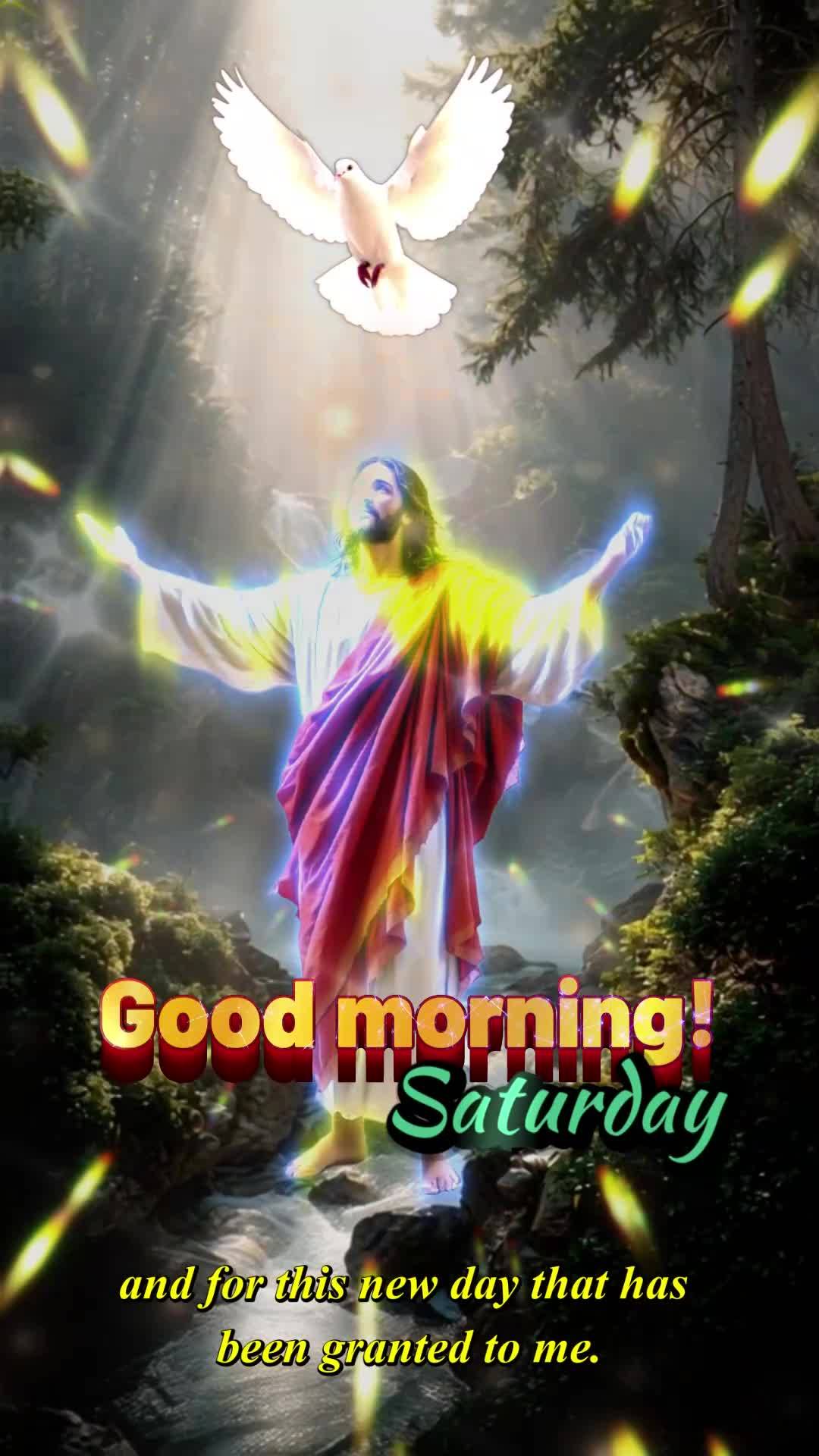 Bom dia, sábado abençoado! Gratidão pelas bênçãos divinas que se renovam a cada manhã. Agradeço pelo ar que respiro, pelo sol que desponta no hor...