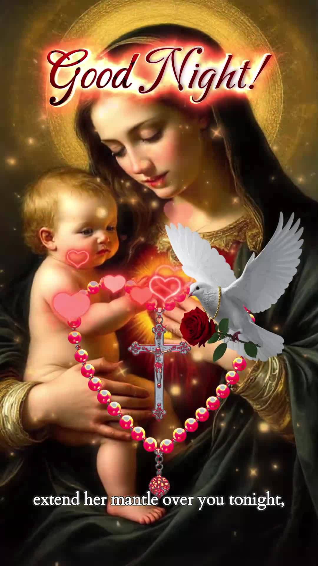 "Como diz Tiago 1:17: 'Toda boa dádiva e todo dom perfeito vem do alto, descendo do Pai das luzes.' Que Maria, Mãe de Deus, estenda seu manto sobre voc...