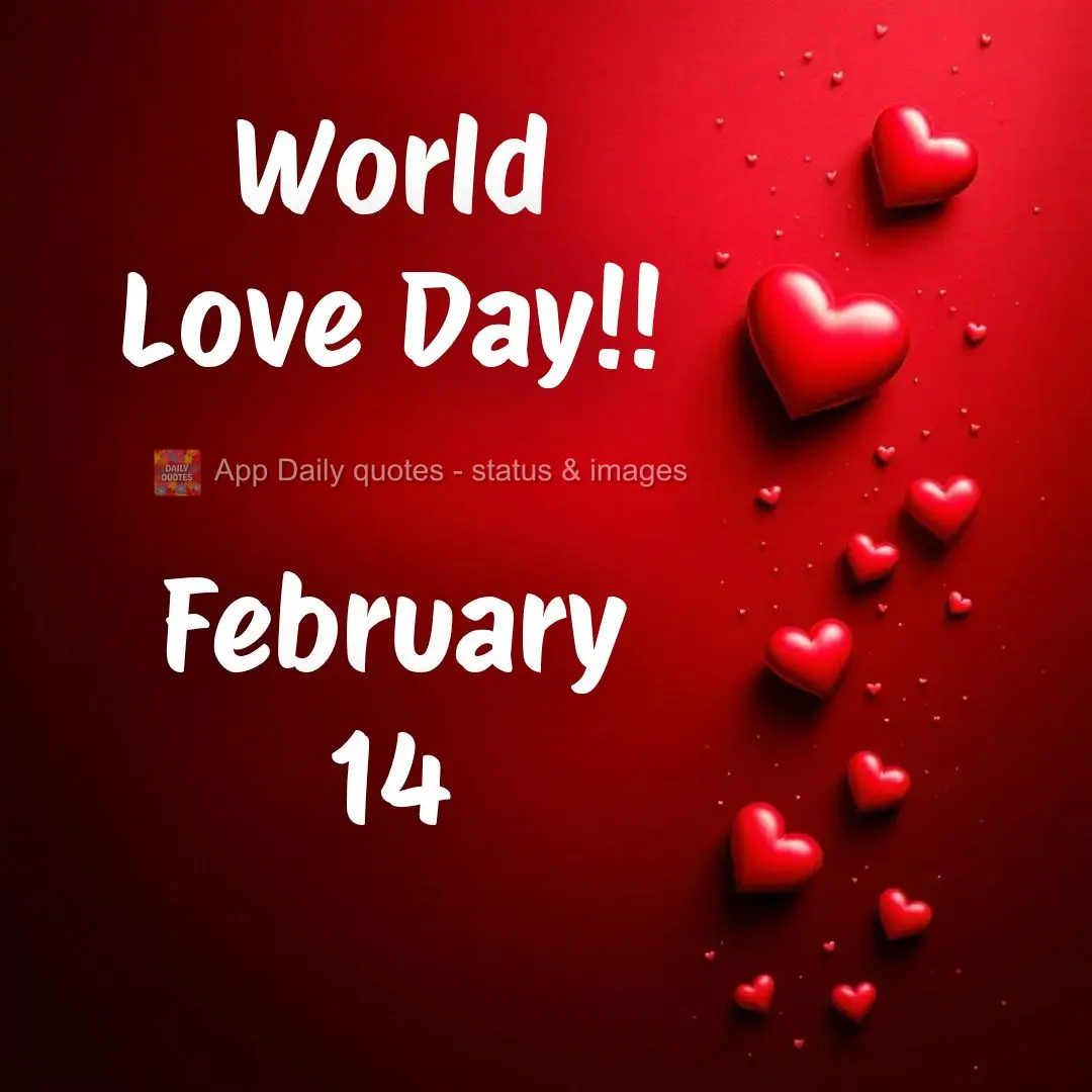Dia Mundial do Amor!!14/02