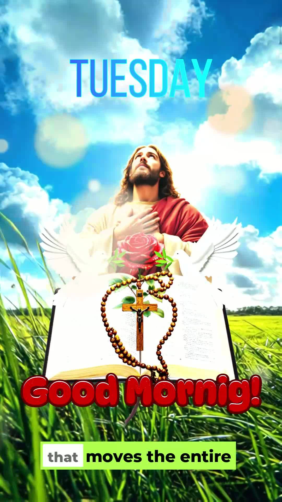Bom dia! Que esta terça-feira seja marcada pela presença de Deus em cada passo seu. Você não está caminhando sozinho, sabia disso? Deus conhece o se...
