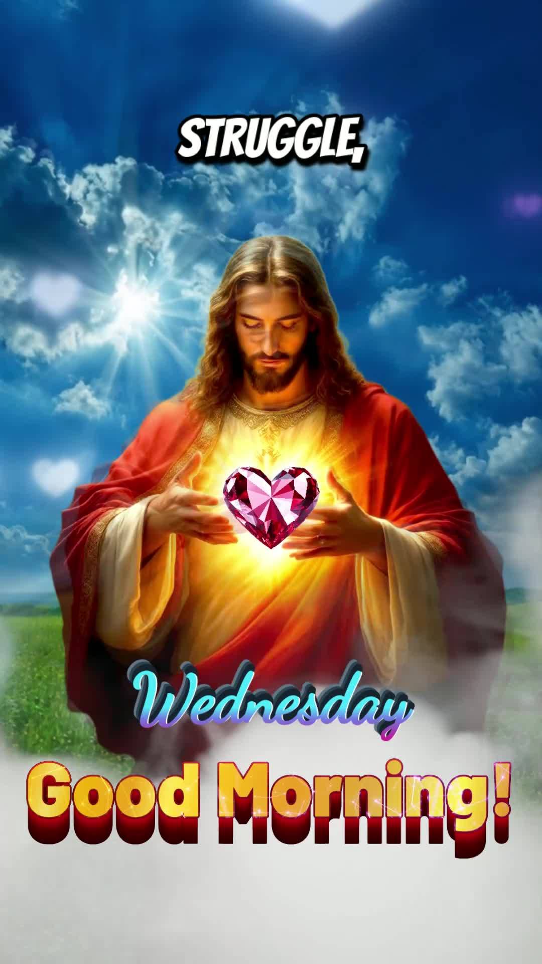 Bom dia! Que esta quarta-feira seja um presente renovado nas suas mãos. Você chegou até a metade da semana, e isso não é por acaso — Deus sustento...