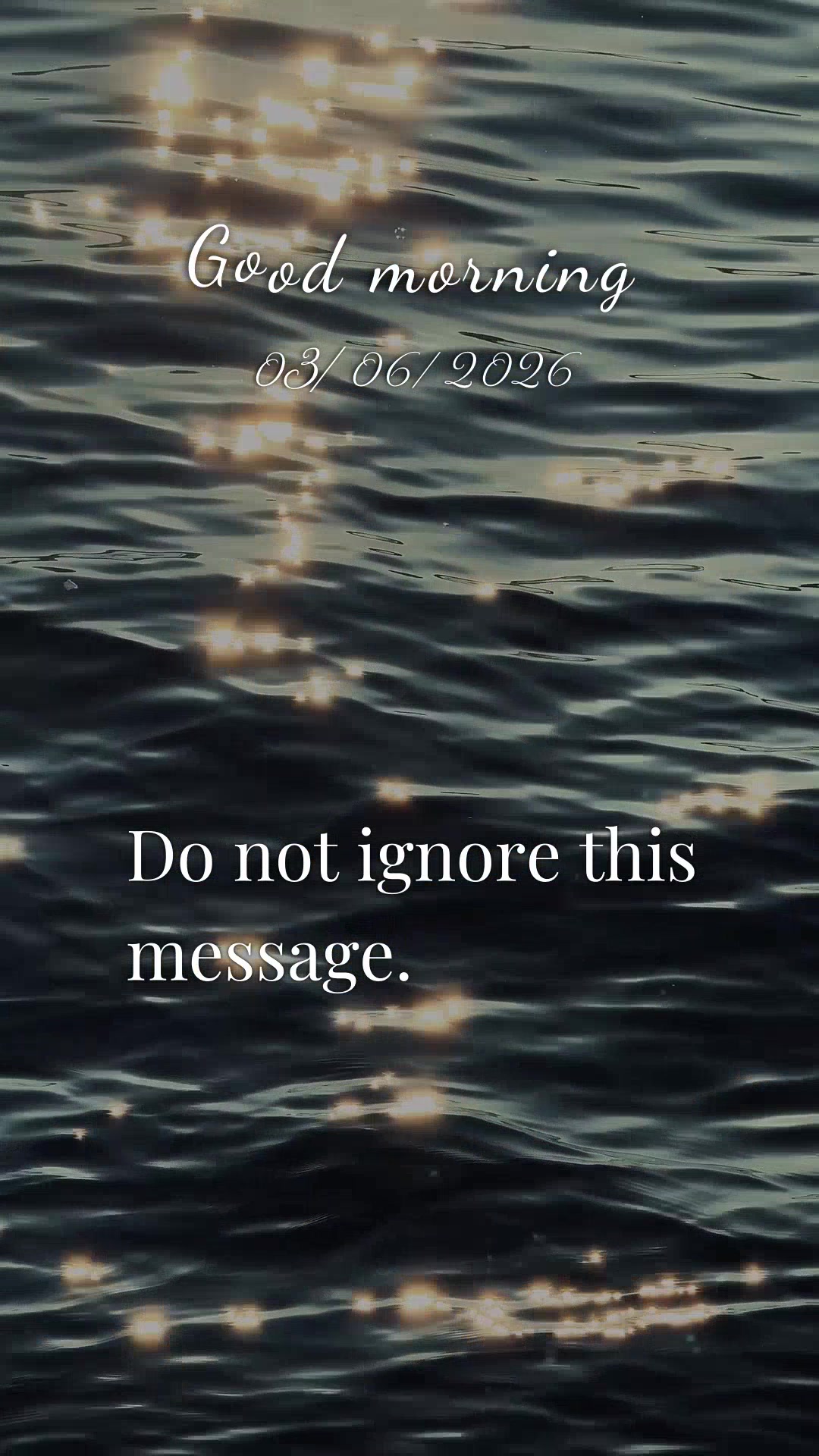 Não ignore esta mensagem... Senhor, nesta sexta-feira, 6 de março de 2026, eu venho até Ti com o coração aberto. Pai, a vida me apresenta tantas esc...