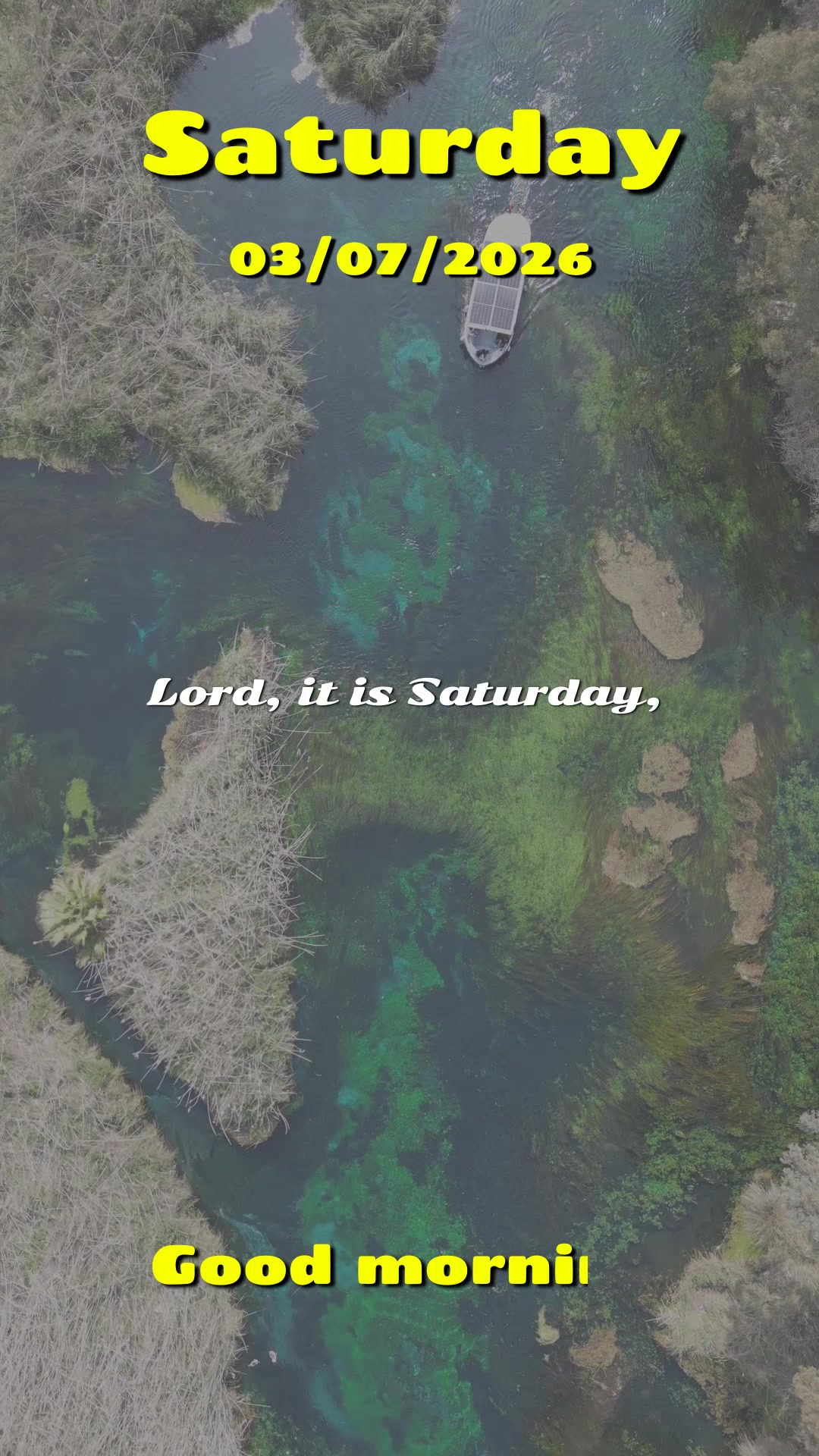 Senhor, neste sábado, sete de março de dois mil e vinte e seis, eu simplesmente quero Te agradecer. Obrigado pela vida que respiro, pelo sol que aquece...