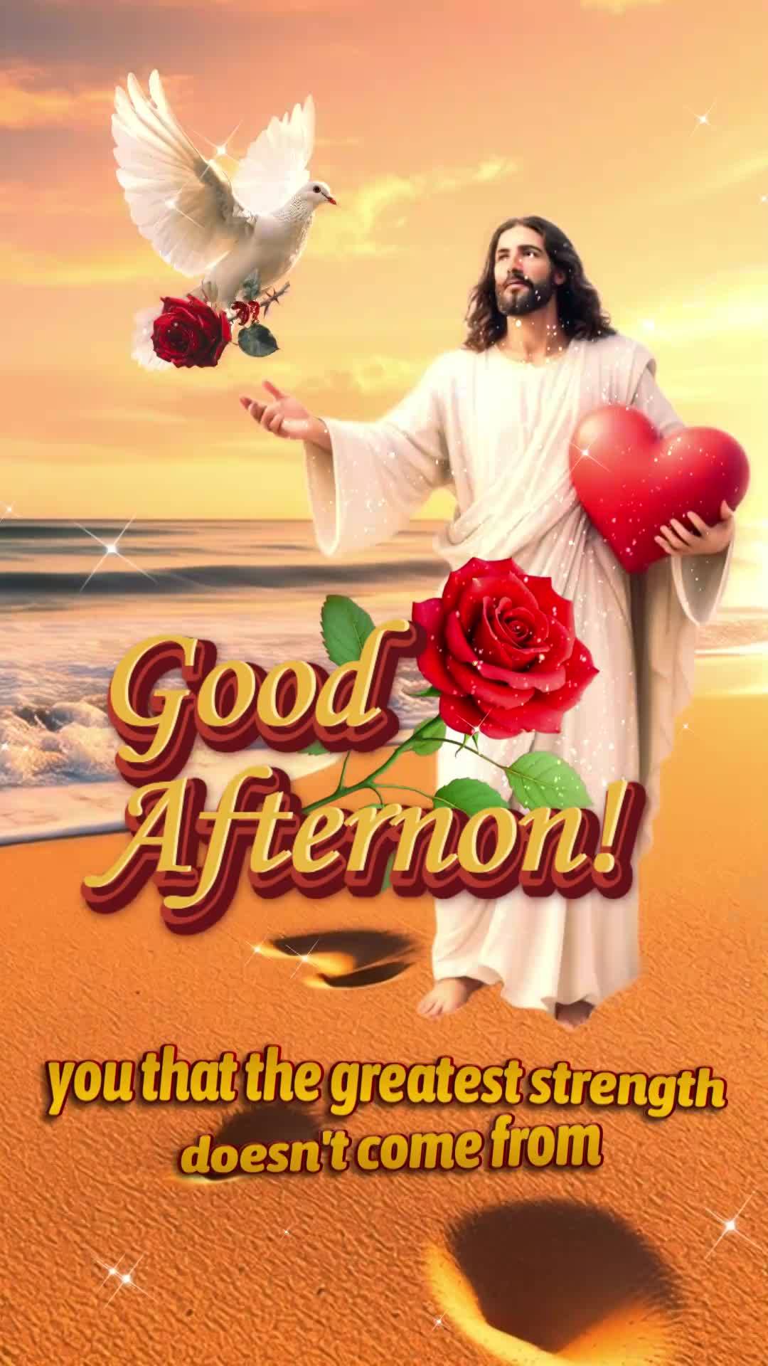 Boa tarde! Saiba que Deus está cuidando de você agora mesmo, neste exato momento da sua tarde. Você não está sozinho, e nenhum peso que você carreg...