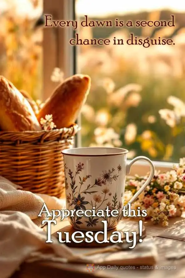 Todo amanhecer é uma segunda chance disfarçada. Aprecie esta Terça-feira!