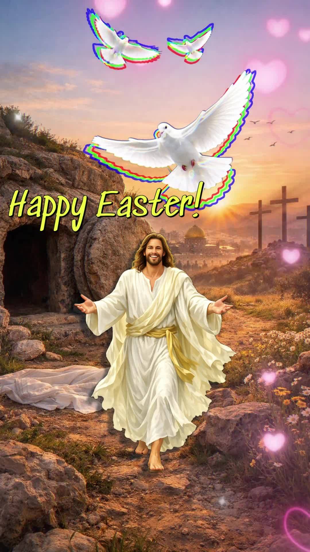 Aleluia! Hoje é Páscoa e o céu e a terra se unem para proclamar: Cristo ressuscitou! Que nome poderoso, que vitória gloriosa! A morte foi vencida, o ...