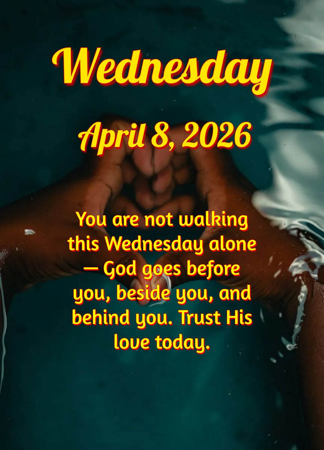 Servir ao próximo é servir a Deus. Que nesta quarta-feira seu coração transborde de compaixão e amor pelo outro.