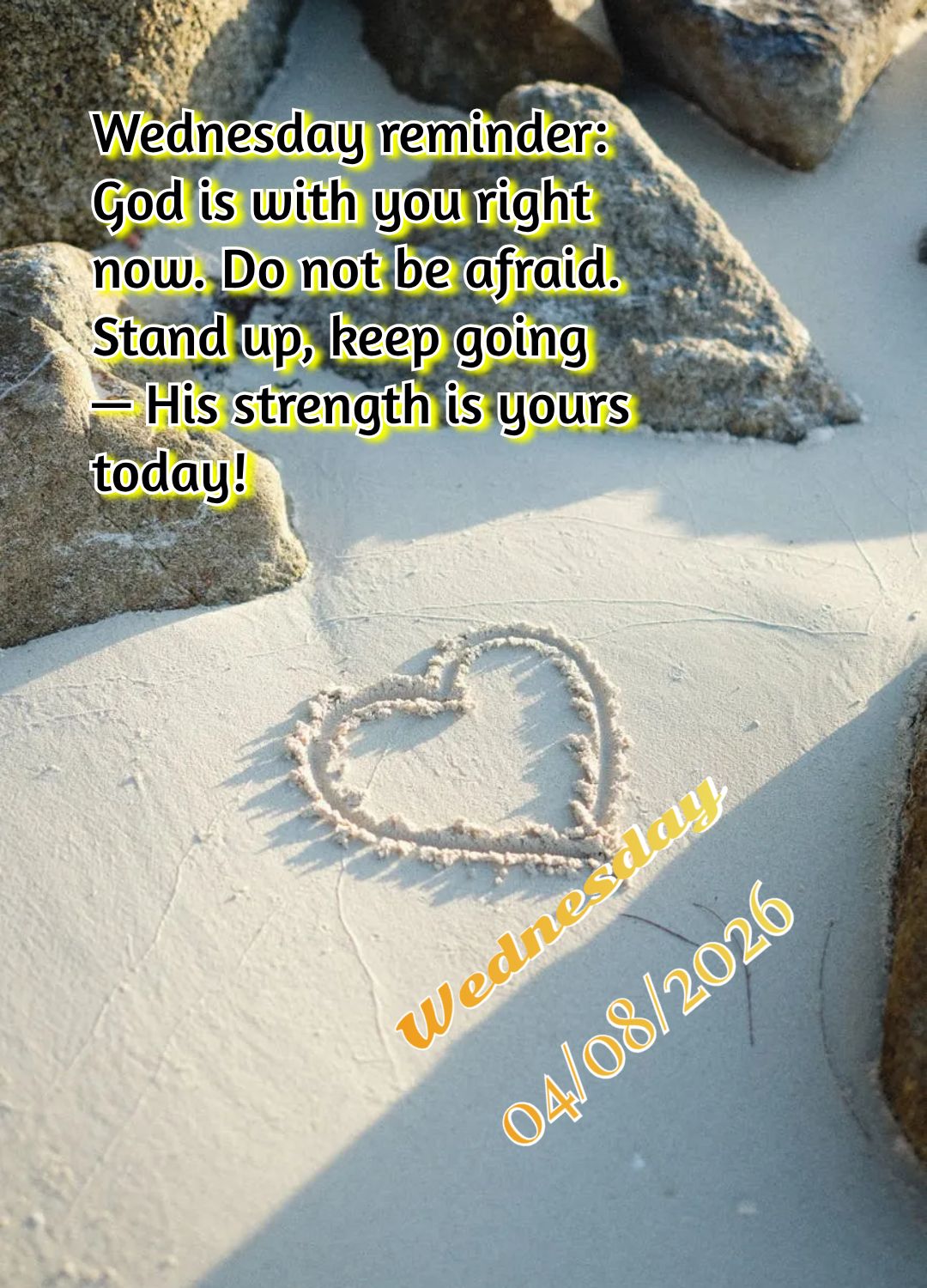 Senhor, obrigado por mais uma quarta-feira. Aqui estou, no meio da semana, cansado mas confiante. Segura a minha mão hoje. Quarta-feira