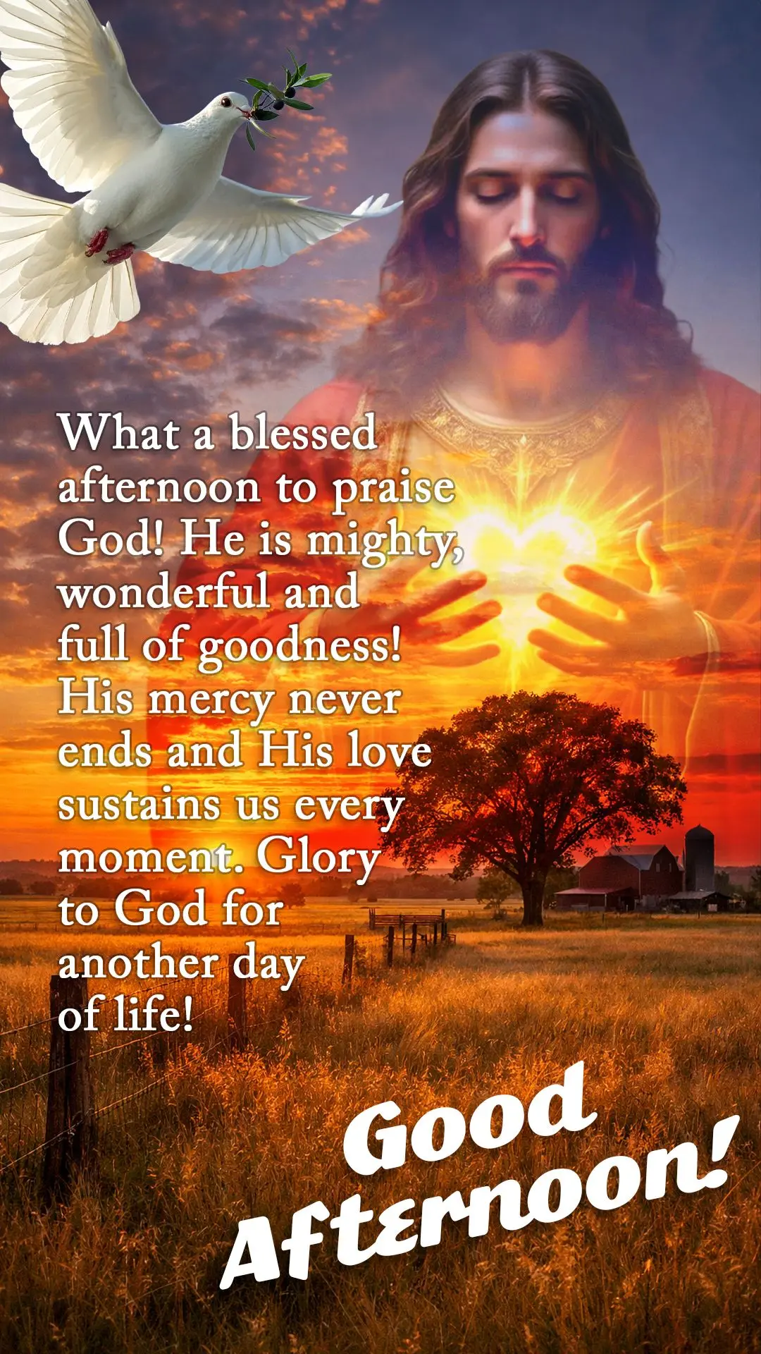 🌟 Boa Tarde! Que tarde abençoada para louvar a Deus! Ele é grande, poderoso e cheio de bondade! Sua misericórdia não tem fim e Seu amor nos susten...