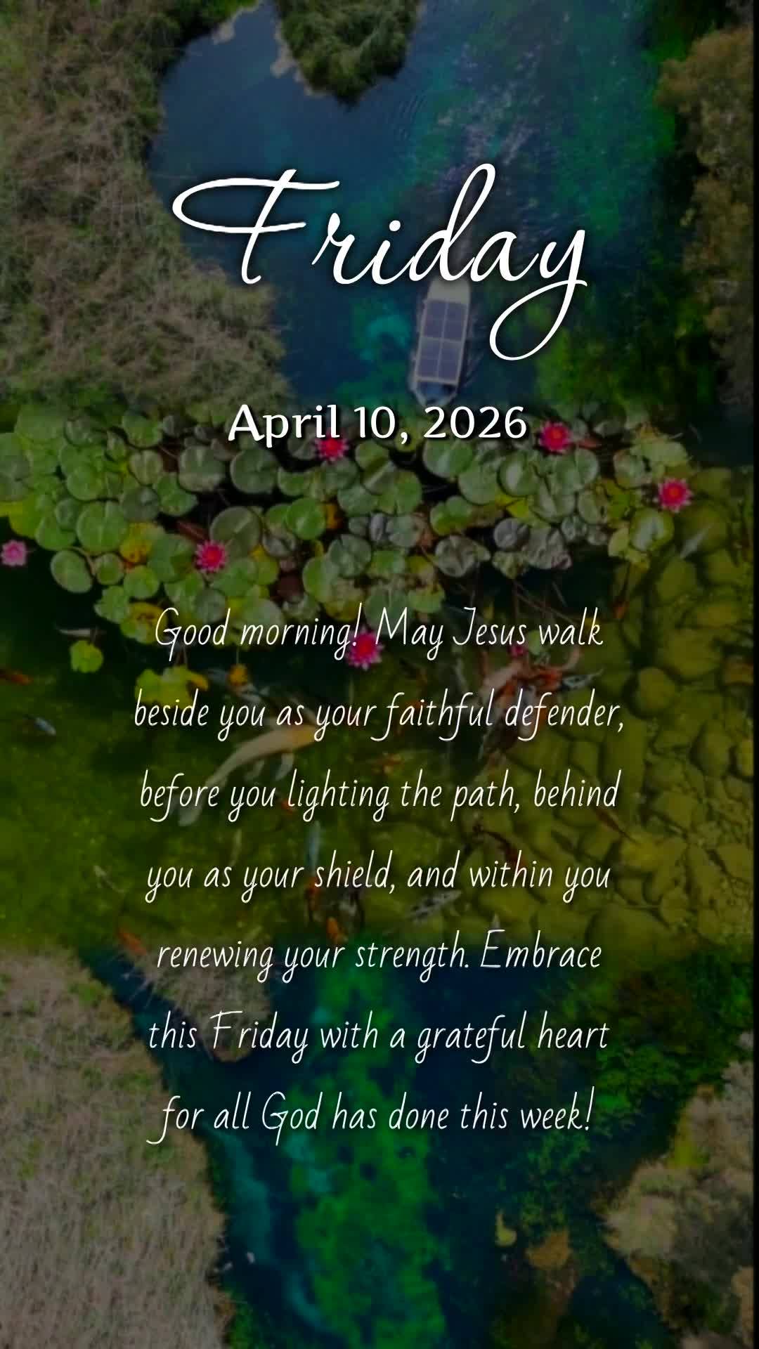 Bom dia! Que Jesus esteja ao teu lado como fiel defensor, à tua frente abrindo o melhor caminho, atrás como escudo contra todo mal e dentro de ti renov...