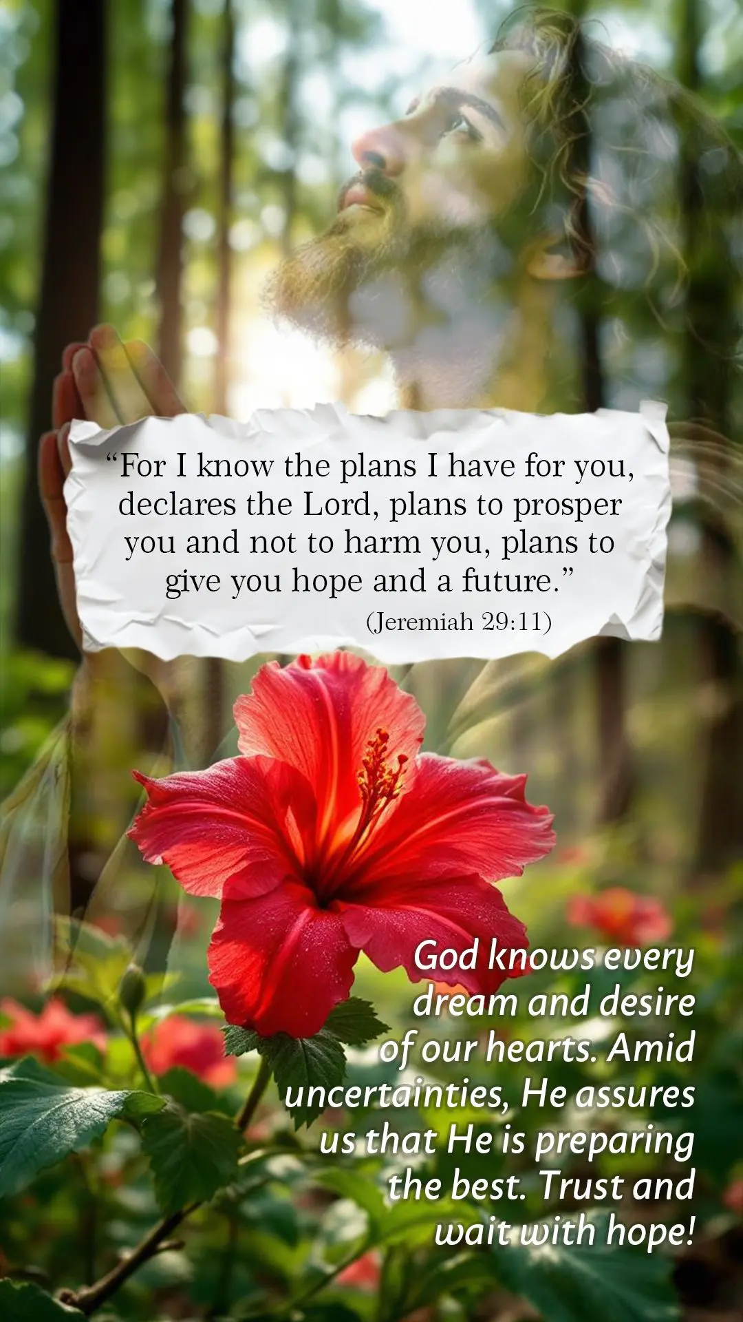 “Porque eu bem sei os planos que tenho para vós, diz o Senhor, planos de paz, e não de mal, para vos dar o fim que esperais.” (Jeremias 29:11). Deu...