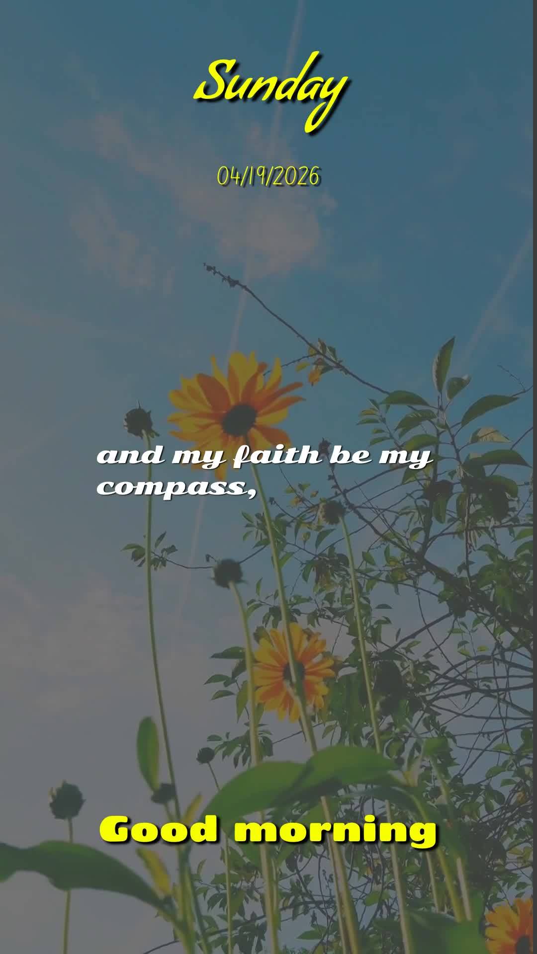 Bom dia, Jesus, meu Mestre e Senhor. Mais uma manhã de domingo começa, e meu coração se enche de gratidão. Hoje, neste dia dezenove de abril de dois...