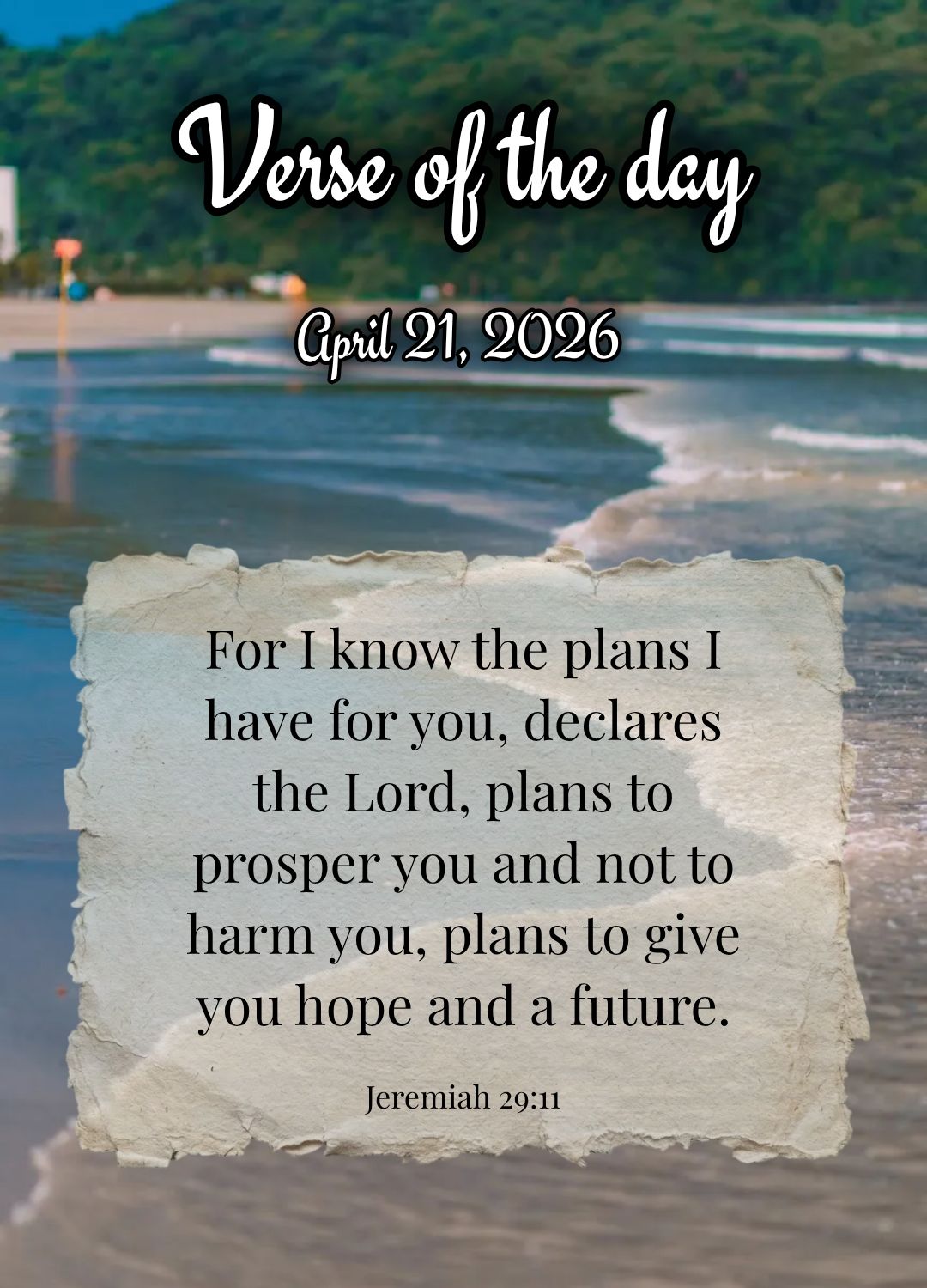 Porque sou eu que conheço os planos que tenho para vocês, diz o Senhor, planos de fazê-los prosperar e não de causar dano, planos de dar a vocês esp...