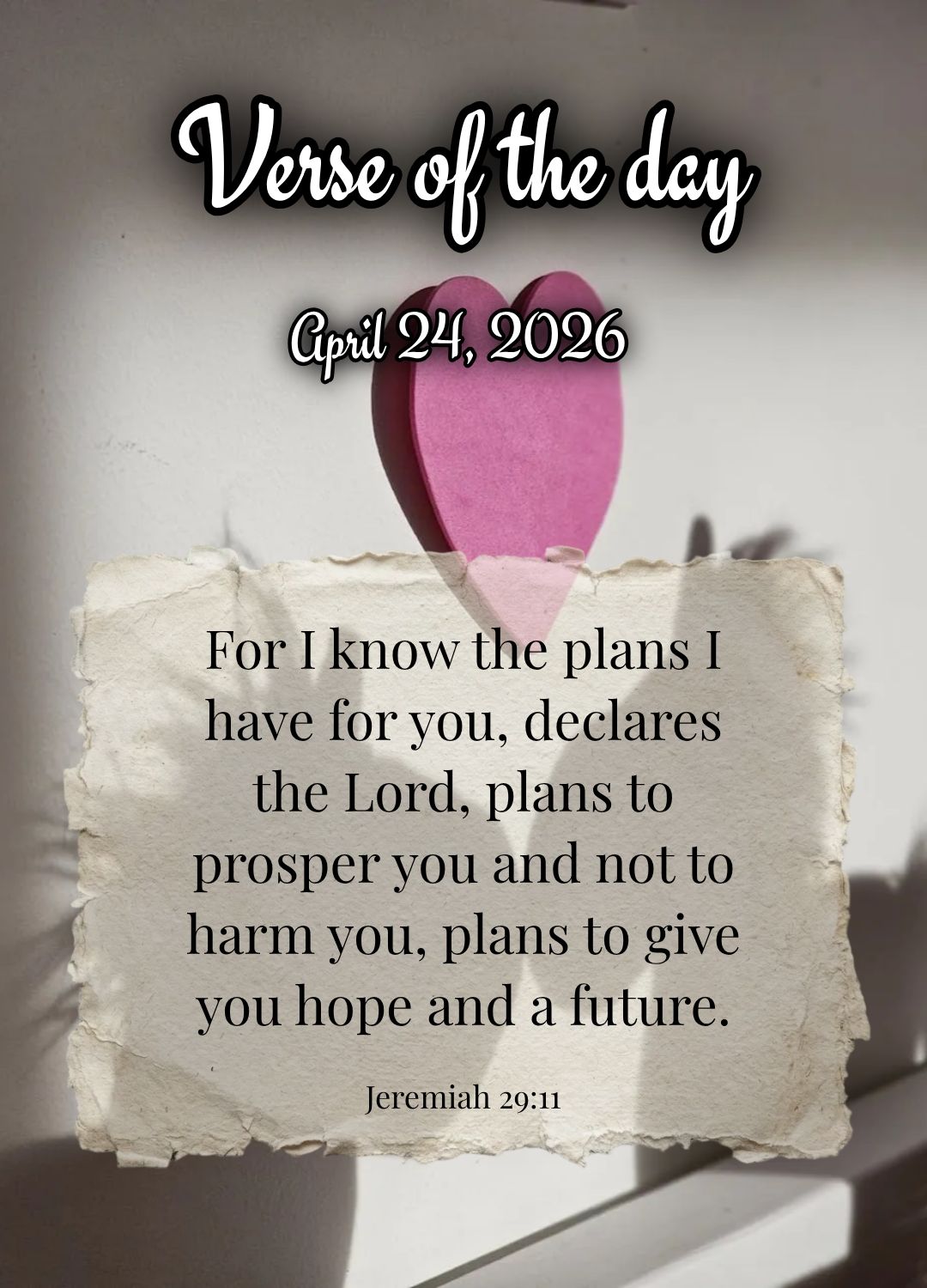 Porque sou eu que conheço os planos que tenho para vocês, diz o Senhor, planos de fazê-los prosperar e não de causar dano, planos de dar a vocês esp...