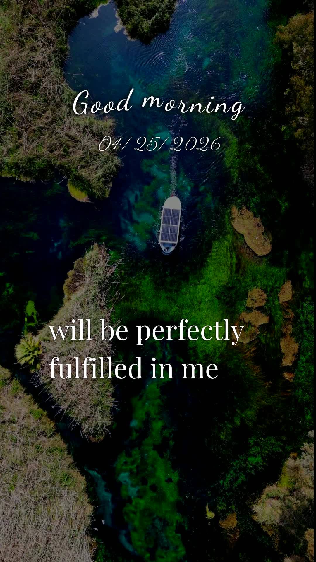 Bom dia, Jesus, meu Mestre e Senhor. Mais uma manhã começa, e neste sábado, 25 de abril de 2026, eu Te ofereço todas as minhas ações deste dia para...