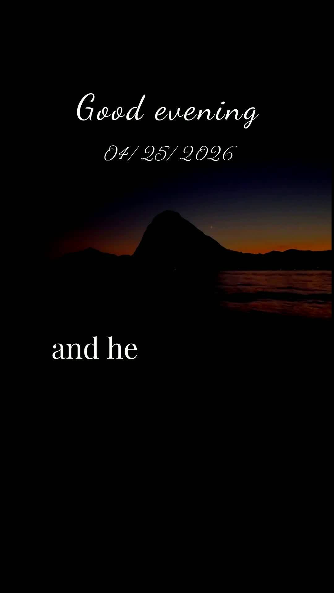 Boa noite. Neste sábado de abril, quando o outono abraça o Brasil com sua brisa suave, Deus acende as estrelas uma a uma, como se dissesse: a esperanç...