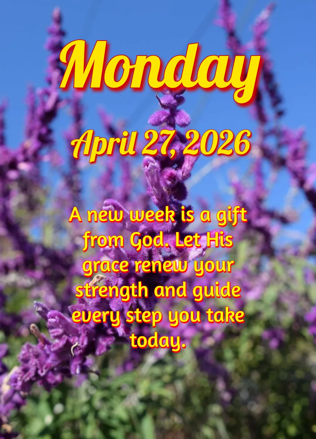 Você está começando uma nova semana e Deus já está na sua frente, abrindo caminhos. Confie nEle com tudo!
