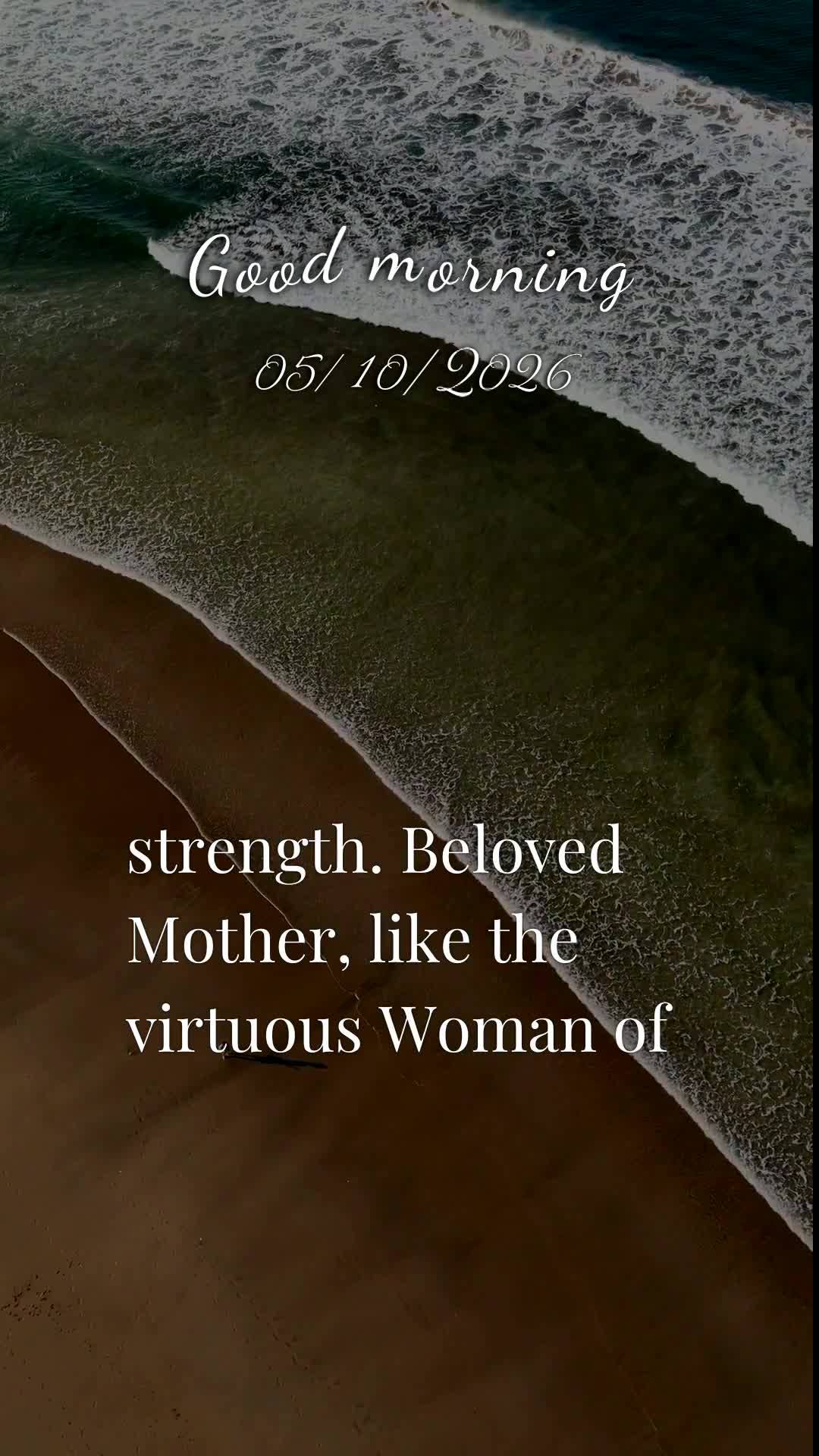 Bom dia! Neste Domingo, 10 de Maio de 2026, Dia das Mães, eu proclamo sobre a sua vida uma bênção poderosa. Que o Senhor Jesus caminhe ao seu lado co...