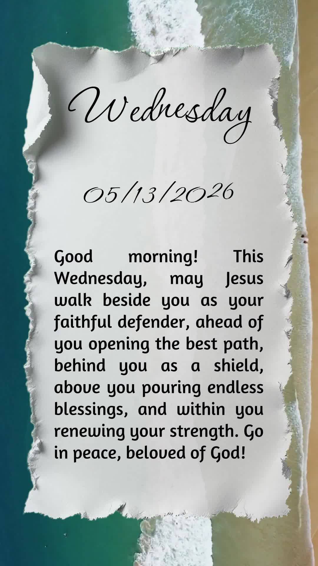 Bom dia! Que nesta quarta-feira Jesus caminhe ao teu lado como fiel defensor, à tua frente abrindo o melhor caminho, atrás de ti como escudo, sobre ti ...