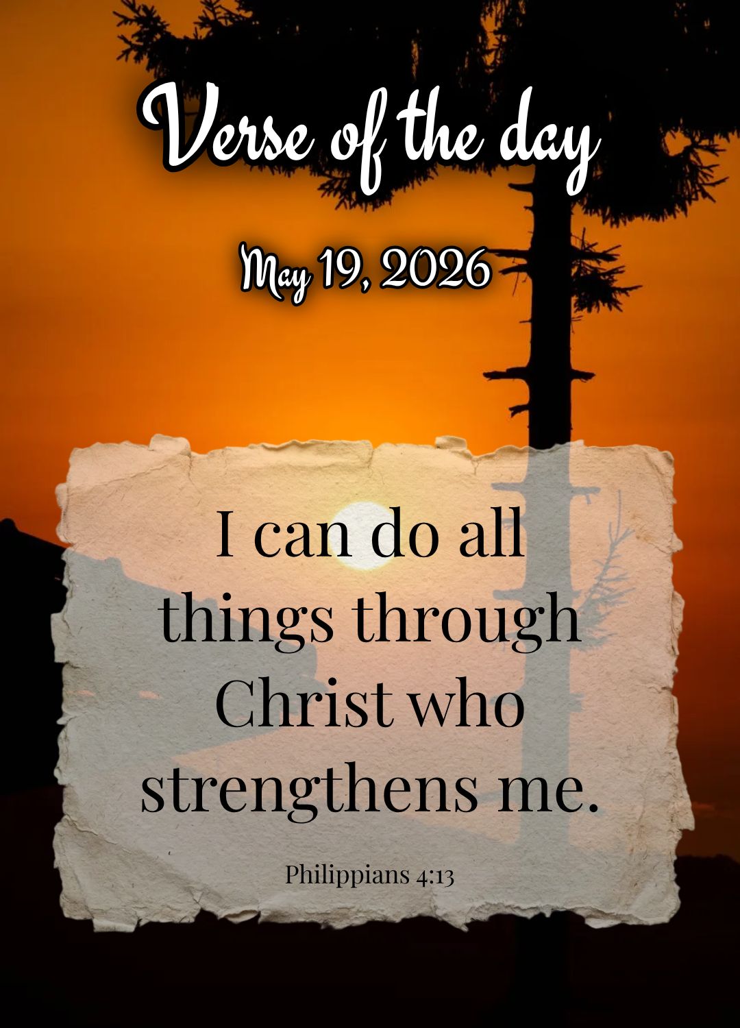 Posso todas as coisas naquele que me fortalece. Versículo do dia Filipenses 4:13