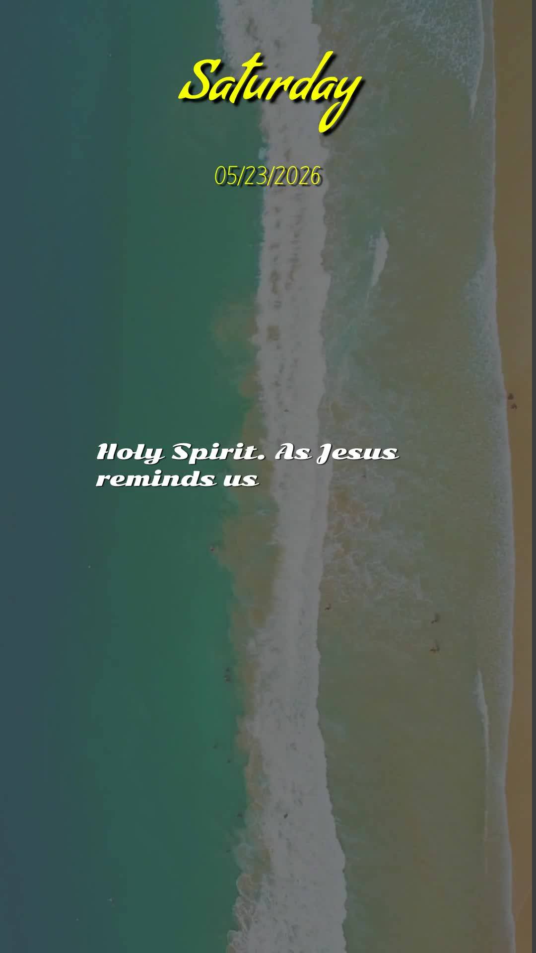 Boa noite. Neste Sábado, 23 de Maio de 2026, véspera de Pentecostes, que Deus abençoe este momento de descanso, renovando suas forças e acalmando seu...