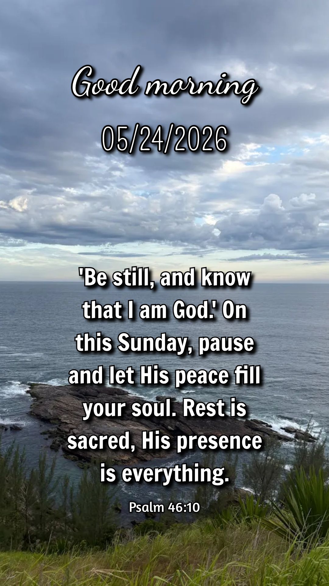 Neste Domingo, exalto o Teu nome, Senhor! Tua bondade enche minha alma, Tua presença renova meu coração. Aleluia! Salmos 145:3
