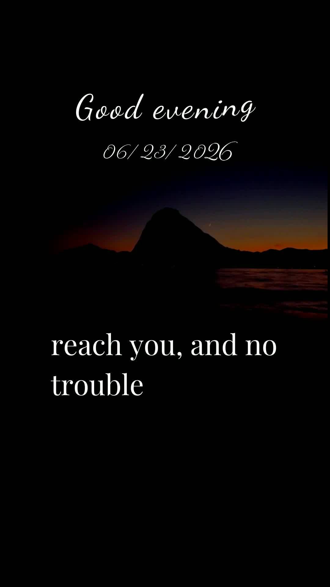 Boa noite. Nesta terça-feira, vinte e três de junho de dois mil e vinte e seis, eu oro por você, onde quer que esteja agora. Que a bênção do Senhor...