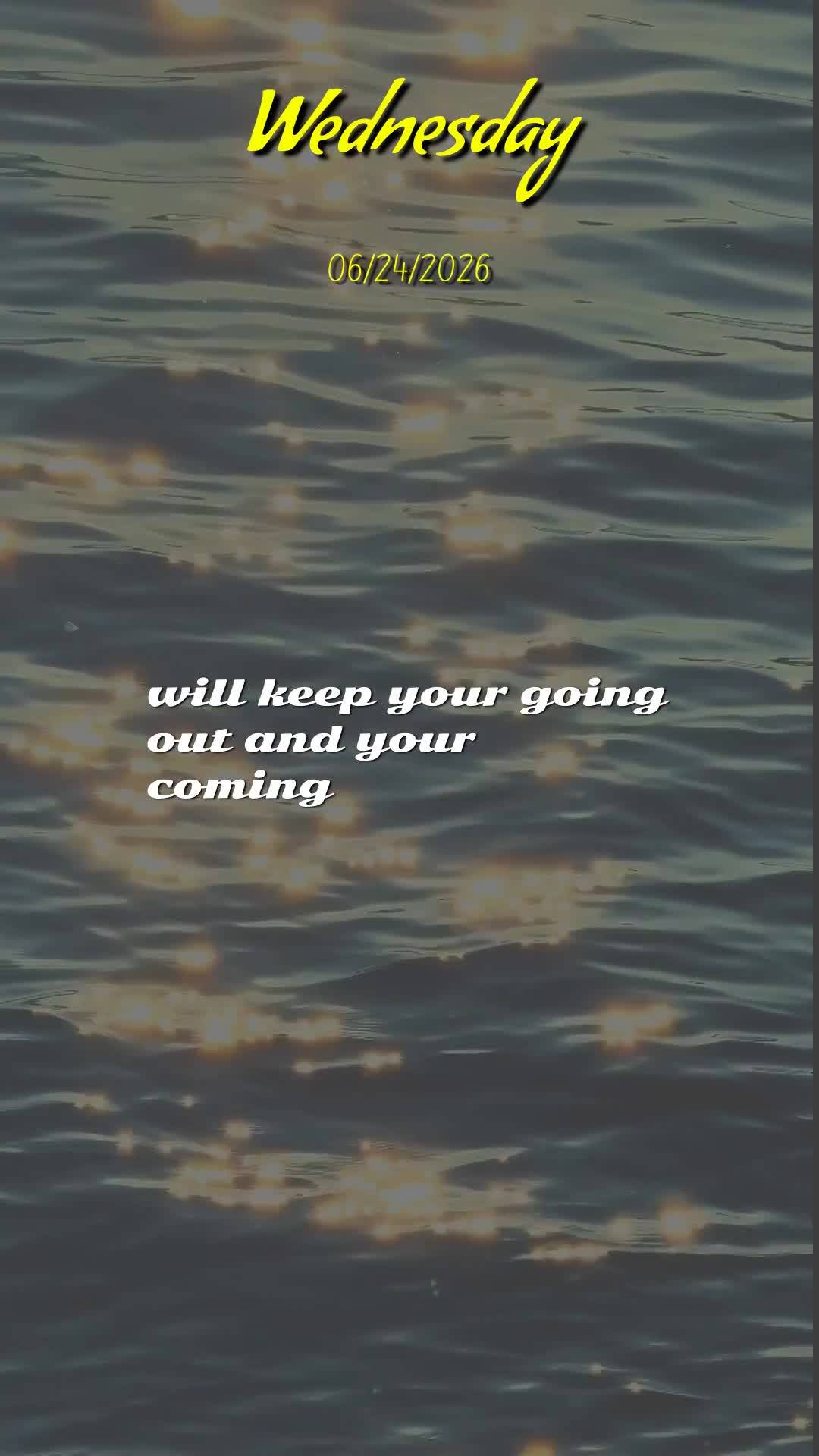 Bom dia! Nesta Quarta-feira, 24 de Junho de 2026, recebe esta bênção com o coração aberto. Que o Senhor Jesus caminhe contigo neste dia, ao teu lado...