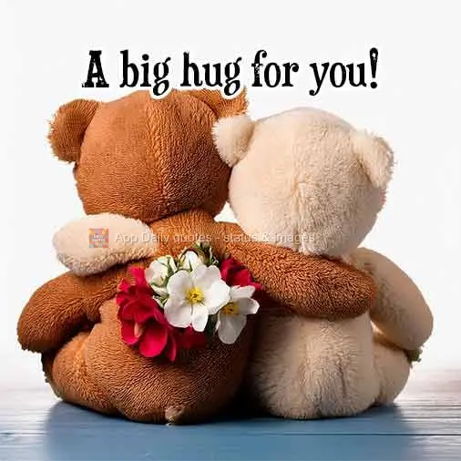 A big hug for you!