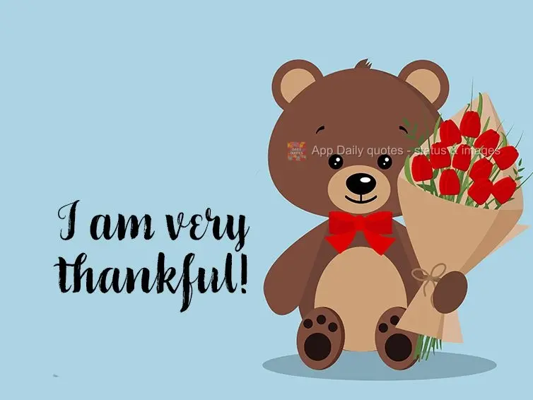 I am very thankful!