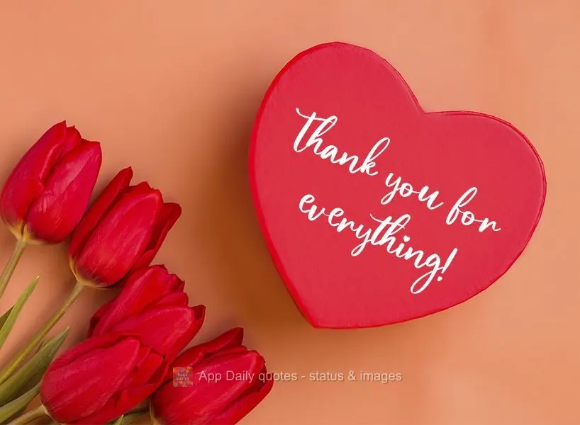 Thank you for everything!