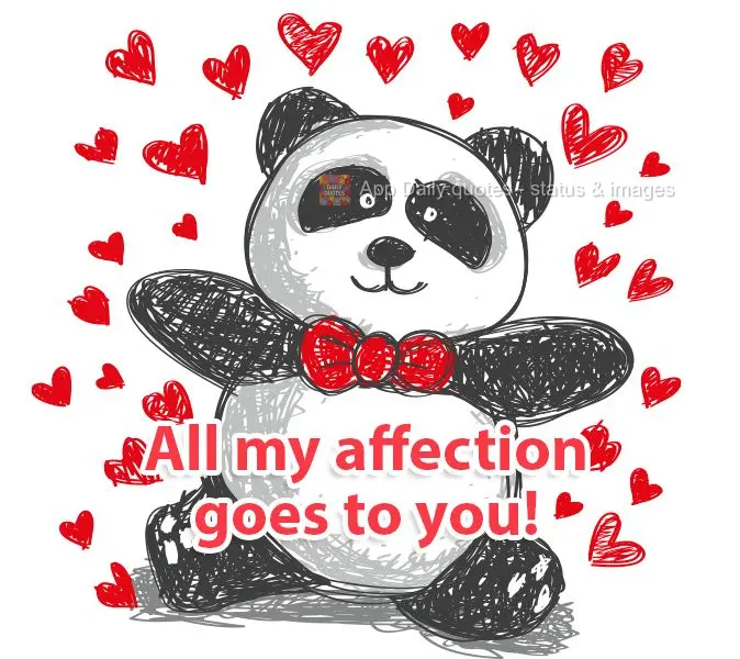 All my affection goes to you!