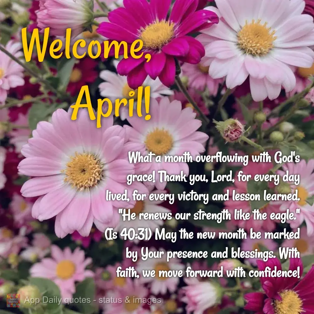 What a month overflowing with God's grace! Thank you, Lord, for every day lived, for every victory and lesson learned. "He renews our strength like the e...