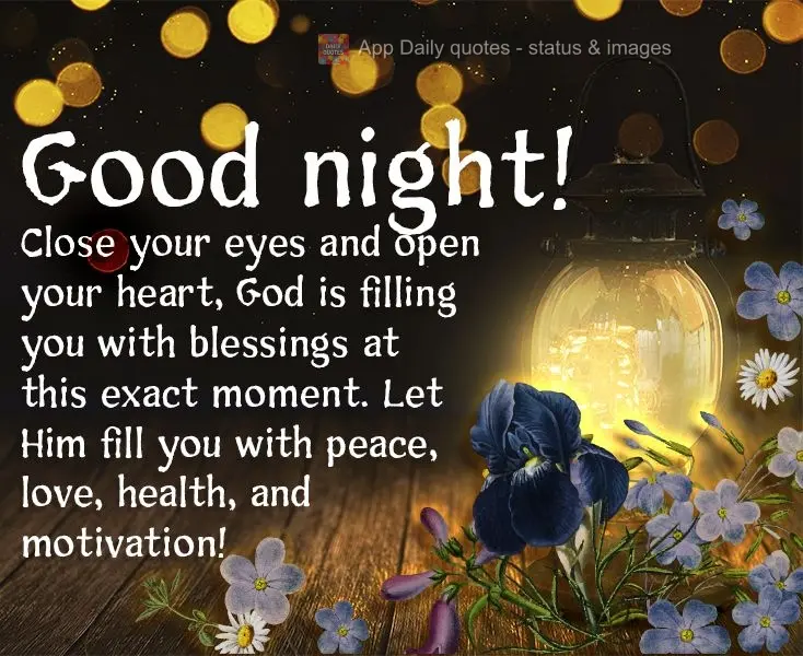 Feche os olhos e abra seu coração, Deus está te enchendo de bênçãos neste exato momento, permita que Ele te encha de paz, amor, saúde e motivaçã...