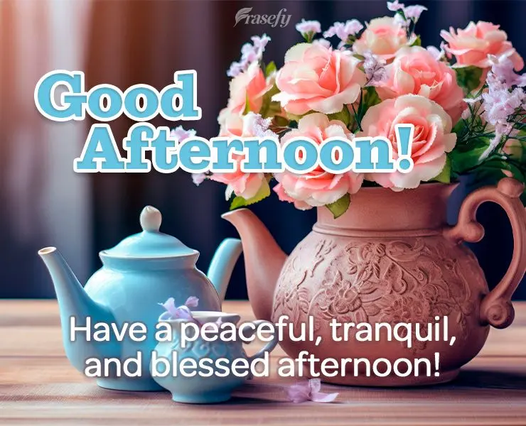 Tenha uma tarde de tranquilidade, paz e bênçãos! Boa tarde!