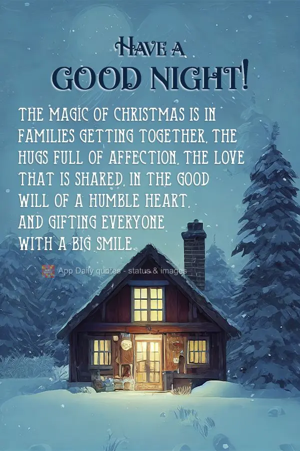 The magic of Christmas is in families getting together, hugs full of affection, love that is shared, in the good will of a humble heart, and gifting ever...