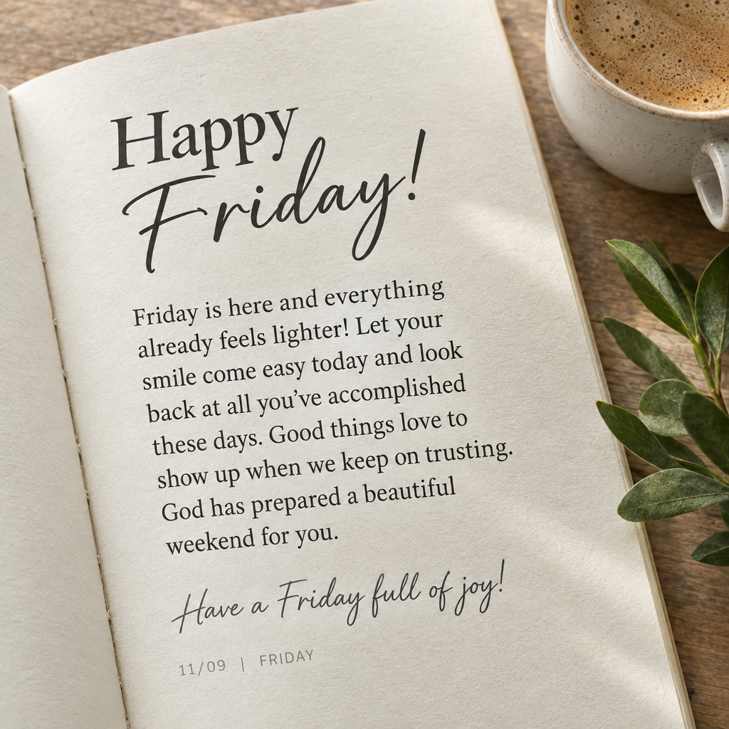 Have a Friday full of joy!