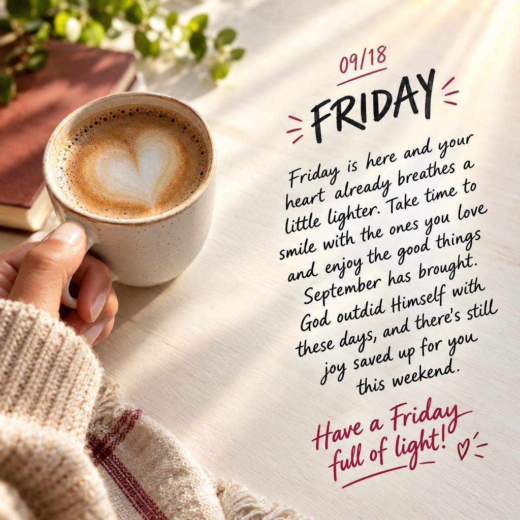 Have a Friday full of light!